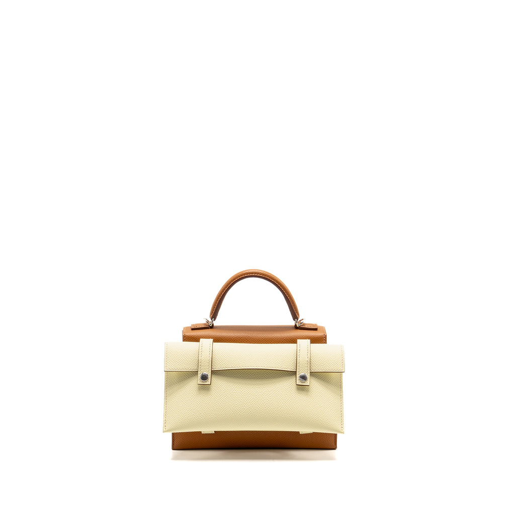 HERMES KELLYDOLE / KELLY DOLE PICTO EPSOM GOLD / ZANZIBAR /  ORANGE FIELD / MILTON SHW