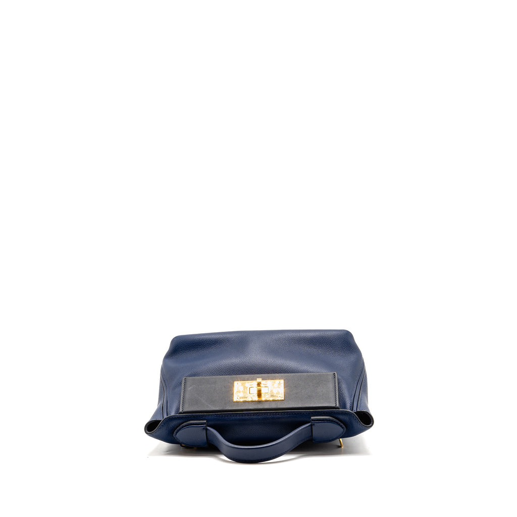 HERMES MINI 24/24 2424-21 BAG EVERCOLOR / SWIFT BLUE GHW