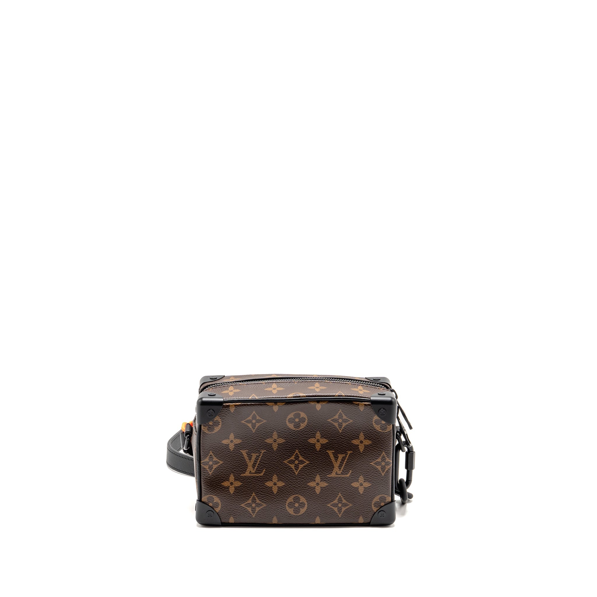 LOUIS VUITTON MINI SOFT TRUNK MONOGRAM CANVAS MARA-BLACK/ORANGE HARDWARE