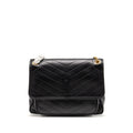 SAINT LAURENT LARGE NIKI BAG LAMBSKIN BLACK GHW