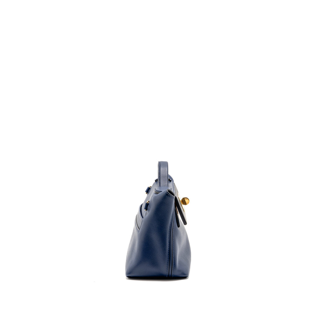 HERMES MINI 24/24 2424-21 BAG EVERCOLOR / SWIFT BLUE GHW