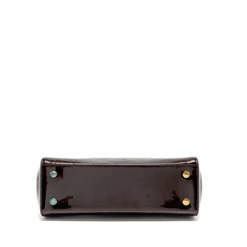 LOUIS VUITTON VERNIS BREA MM BAG MONOGRAM PATENT AMARANTE GHW
