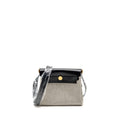 HERMES HERBAG MINI CANVAS/HUNTER LEATHER BLACK/ECRU GHW