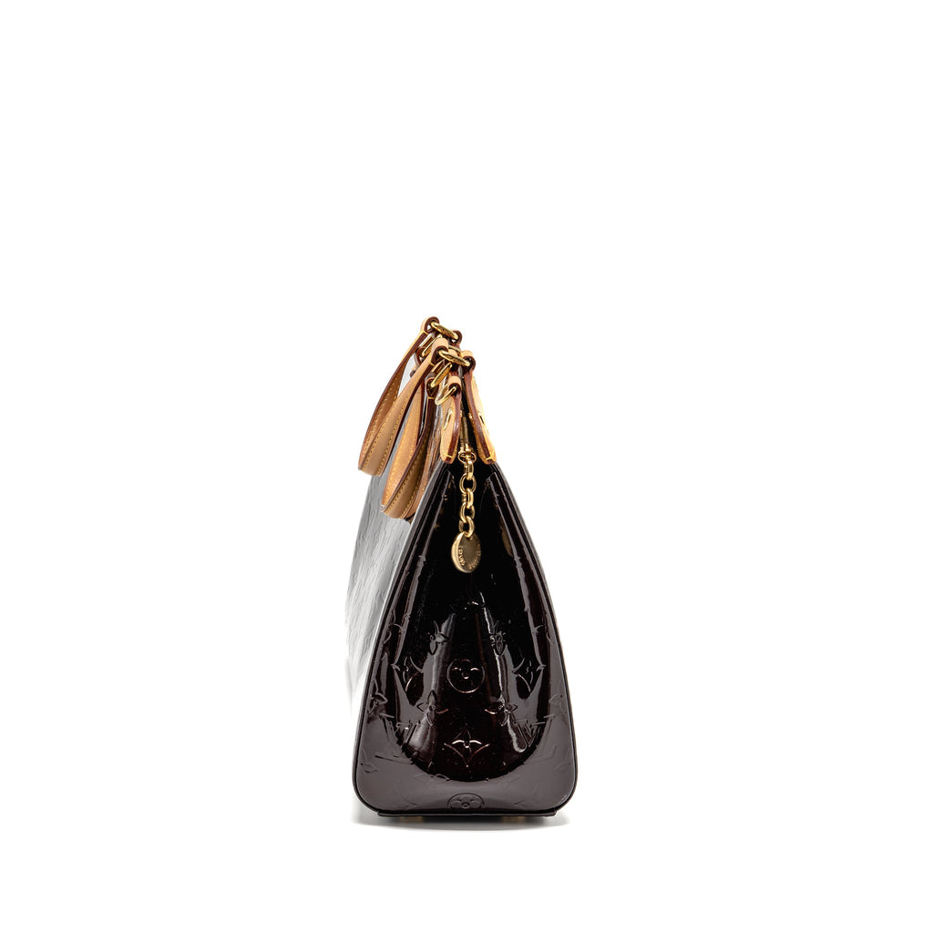 LOUIS VUITTON VERNIS BREA MM BAG MONOGRAM PATENT AMARANTE GHW