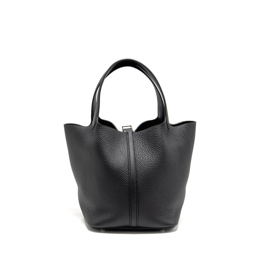 HERMES PICOTIN 22 LOCK BAG CLEMENCE VERT VERTIGO SHW