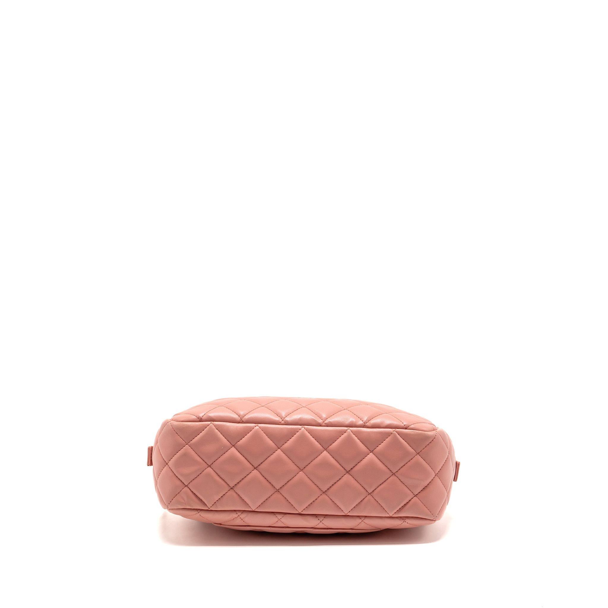 CHANEL CC CAMERA CASE WITH CHAIN LAMBSKIN PINK SHW