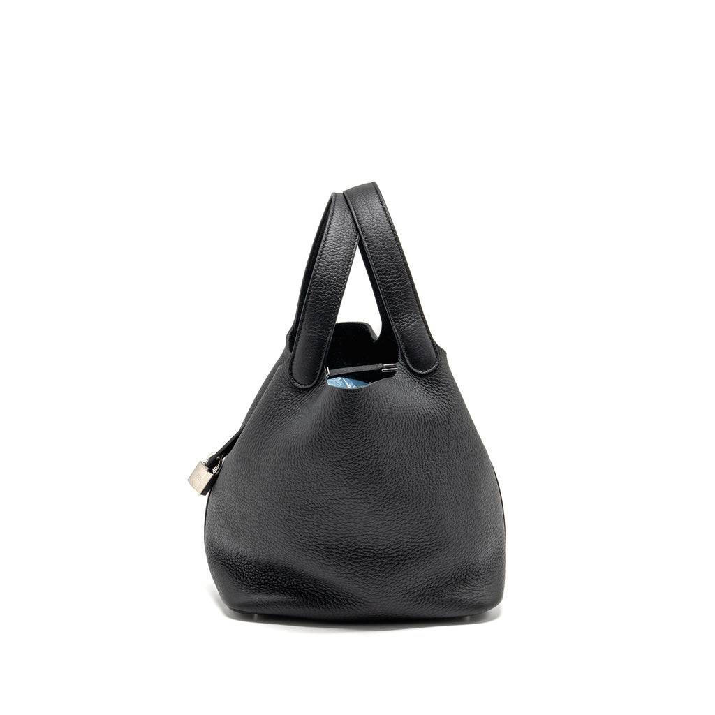 HERMES PICOTIN 22 LOCK BAG CLEMENCE VERT VERTIGO SHW