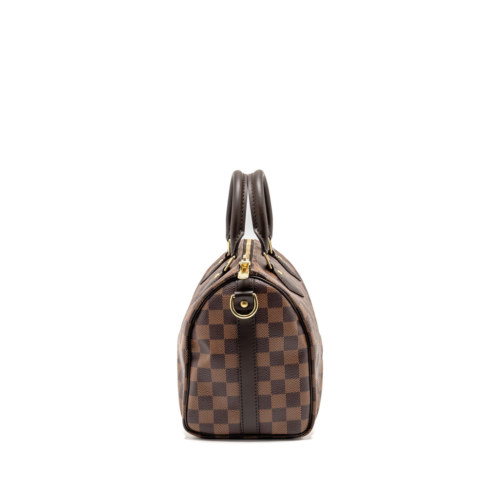 LOUIS VUITTON SPEEDY BANDOULIERE 25 DAMIER EBENE CANVAS GHW