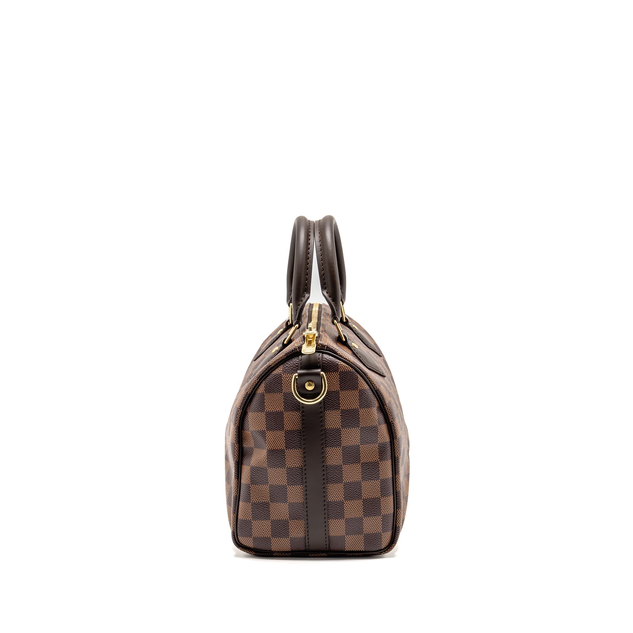 LOUIS VUITTON SPEEDY BANDOULIERE 25 DAMIER EBENE CANVAS GHW