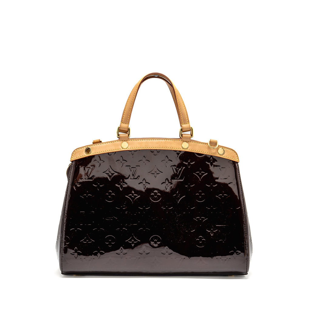 LOUIS VUITTON VERNIS BREA MM BAG MONOGRAM PATENT AMARANTE GHW