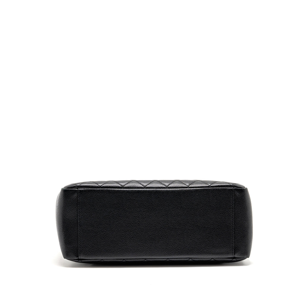 CHANEL GRAND SHOPPING TOTE BAG CAVIAR BLACK GHW