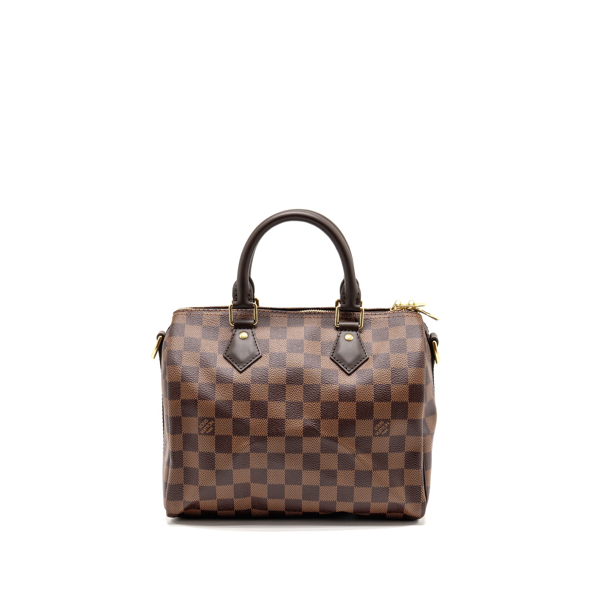 LOUIS VUITTON SPEEDY BANDOULIERE 25 DAMIER EBENE CANVAS GHW