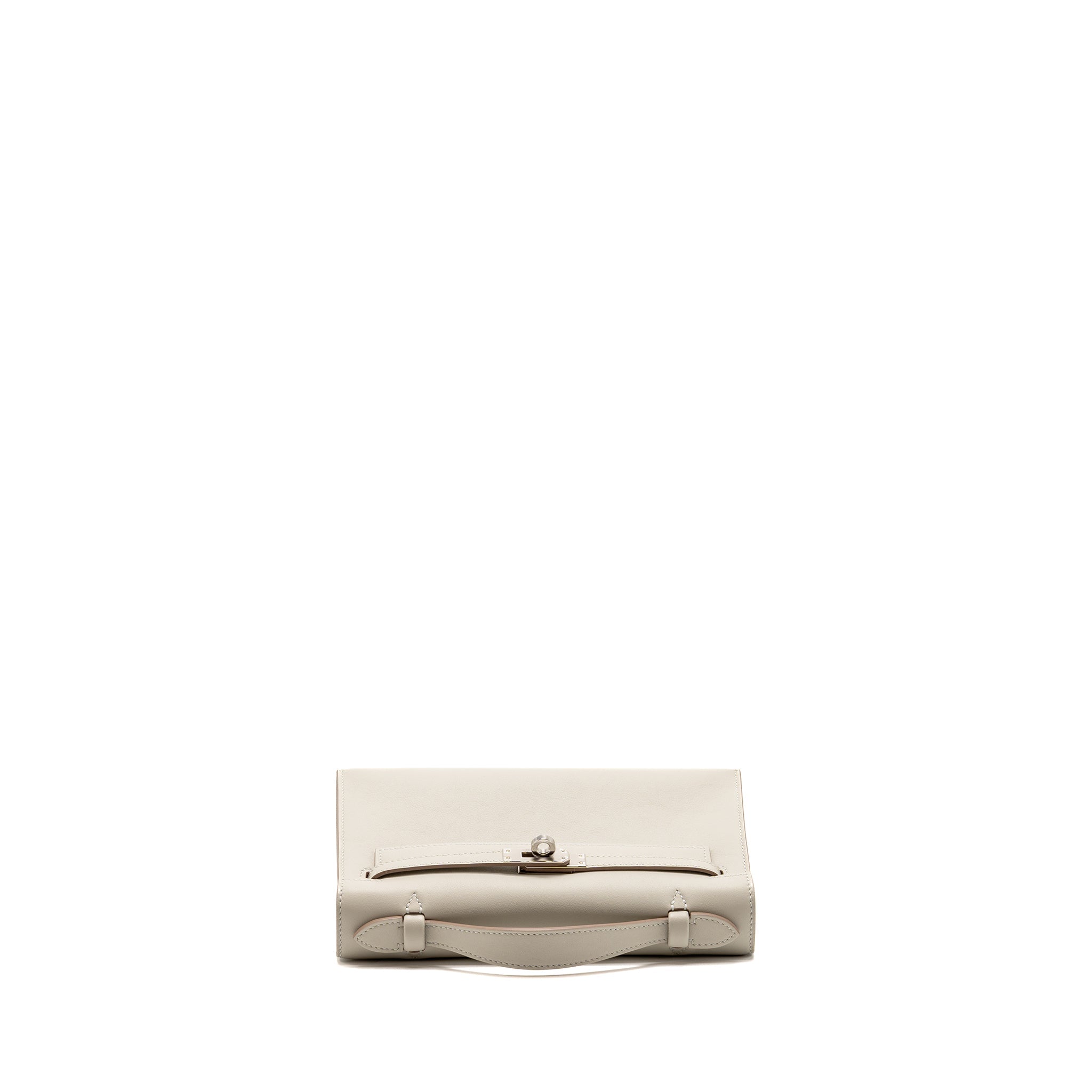 HERMES KELLY POCHETTE SWIFT GRIS PERLE SHW