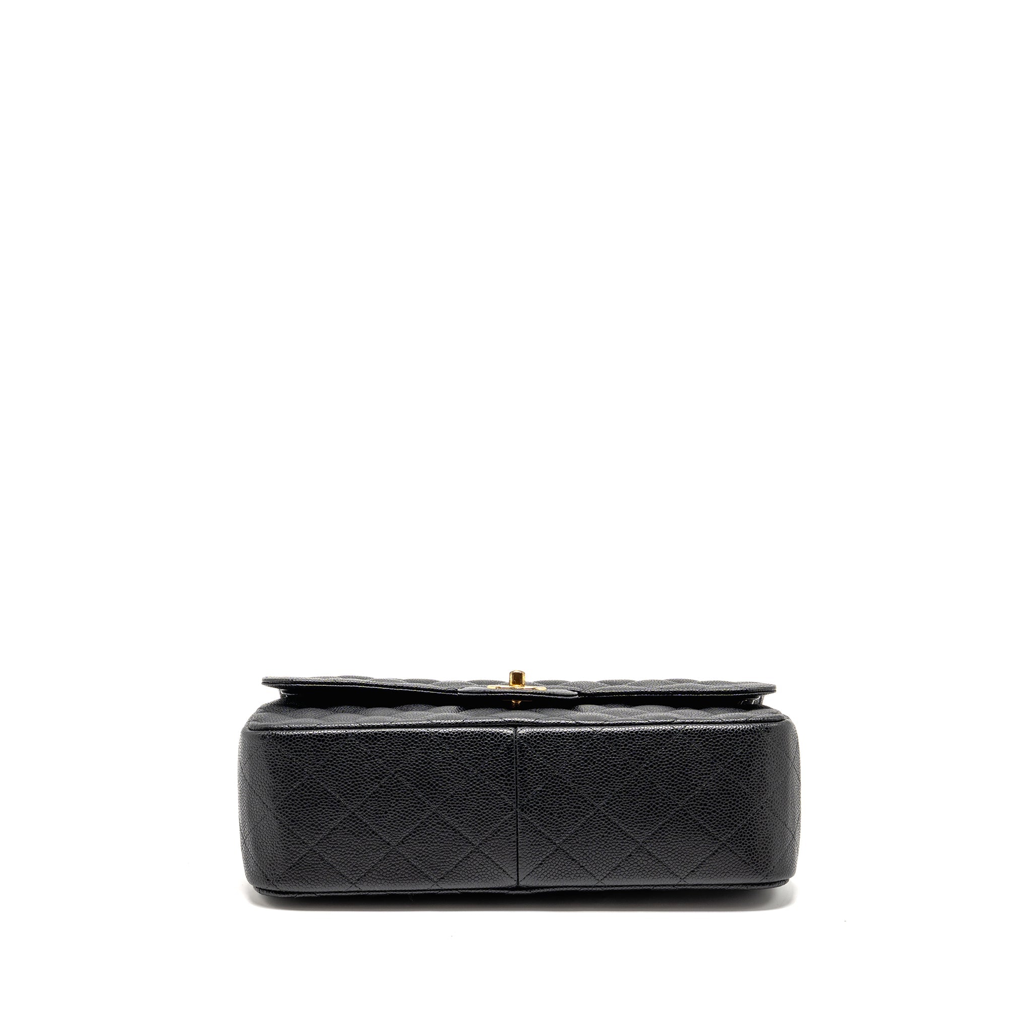 CHANEL JUMBO CLASSIC DOUBLE FLAP BAG CAVIAR BLACK GHW