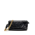 CHANEL RODEO DRIVE FLAP BAG CALFSKIN BLACK GHW