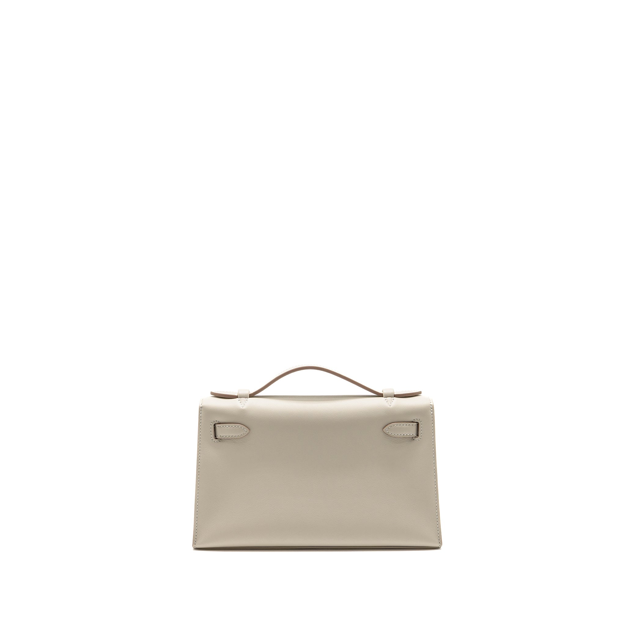 HERMES KELLY POCHETTE SWIFT GRIS PERLE SHW