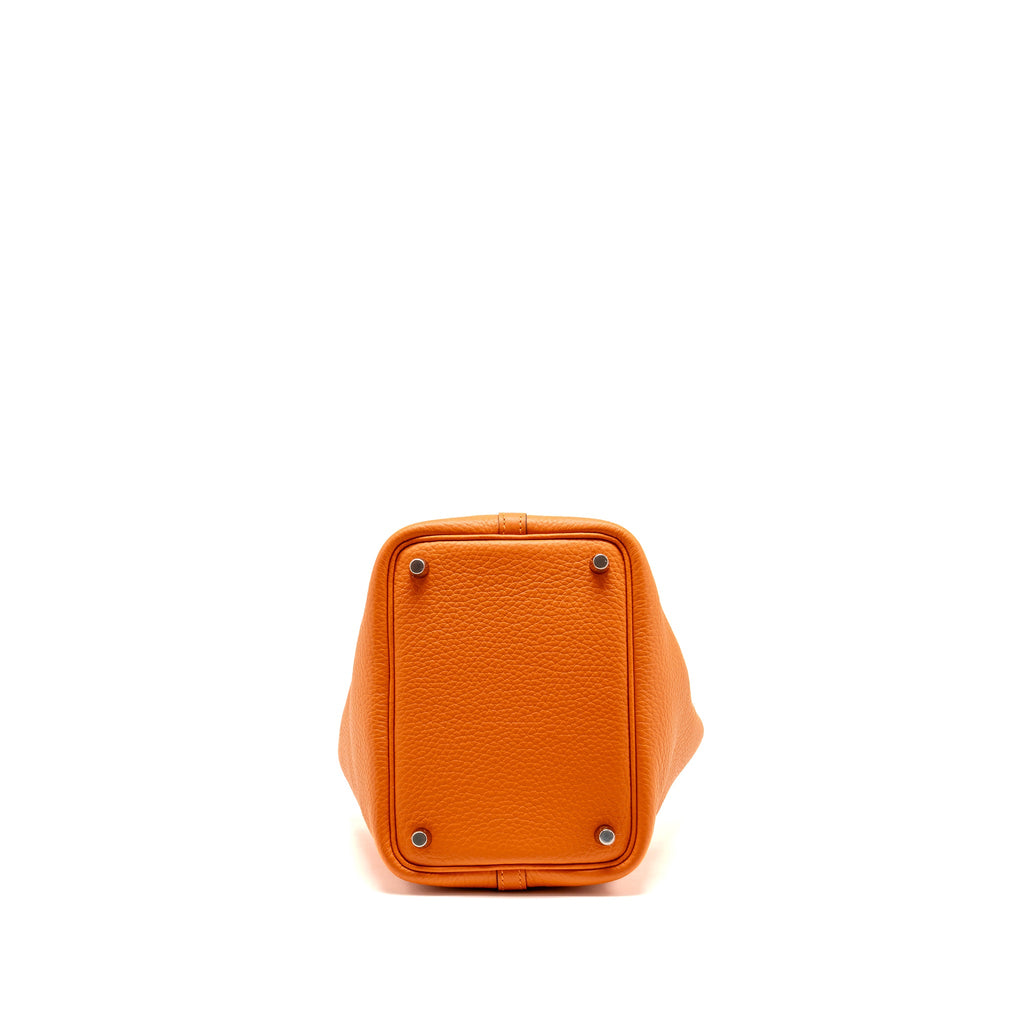 HERMES PICOTIN 18 LOCK BAG CLEMENCE ORANGE SHW