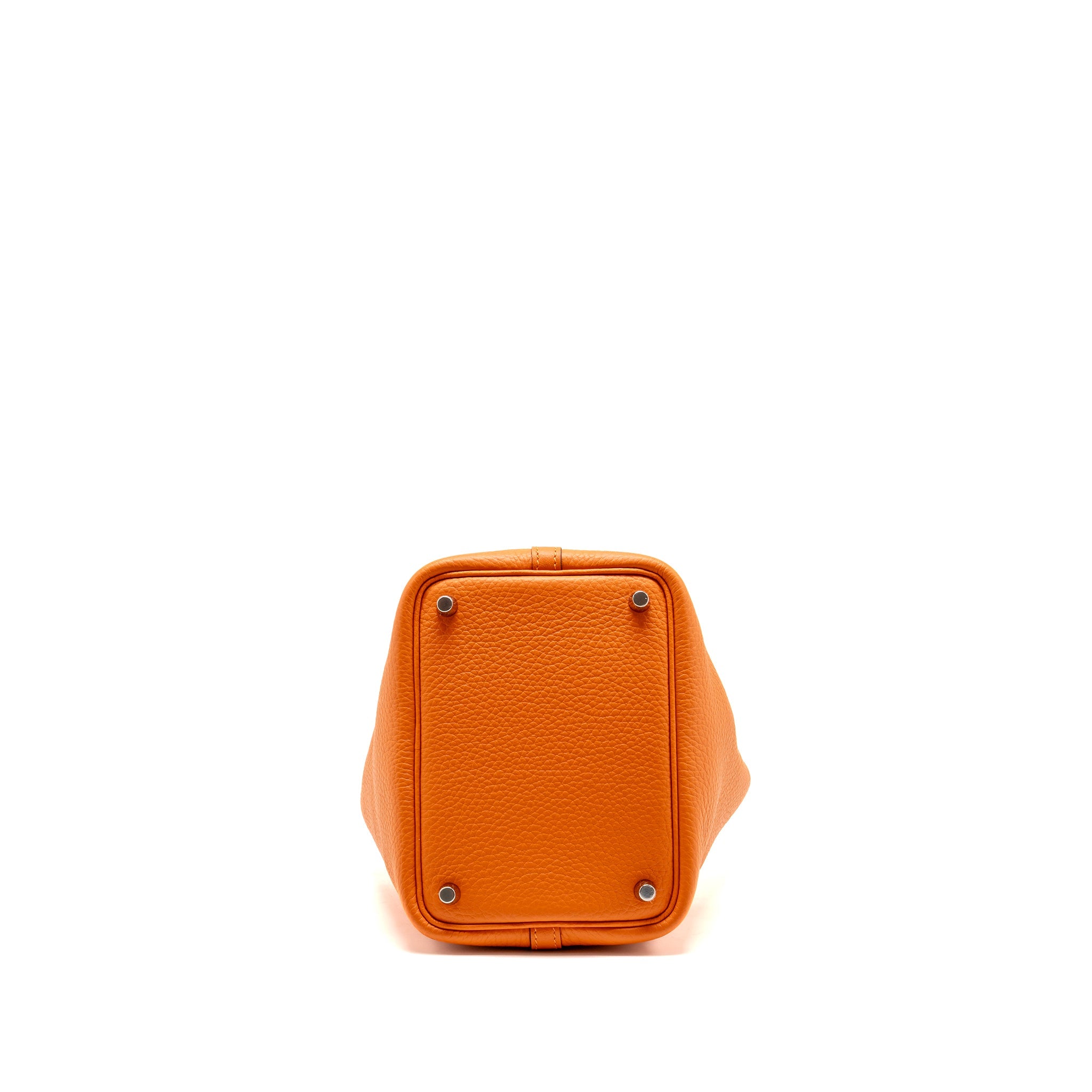 HERMES PICOTIN 18 LOCK BAG CLEMENCE ORANGE SHW