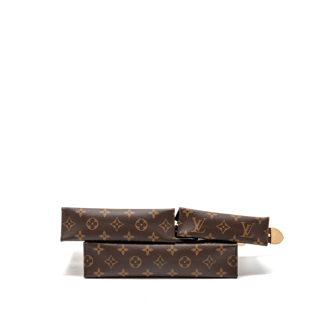 LOUIS VUITTON TRIO TOILET POUCH MONOGRAM CANVAS GHW