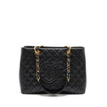 CHANEL GRAND SHOPPING TOTE BAG CAVIAR BLACK GHW