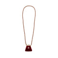 CHANEL 22B MINI CLUTCH VELVET RED GHW (MICROCHIP)