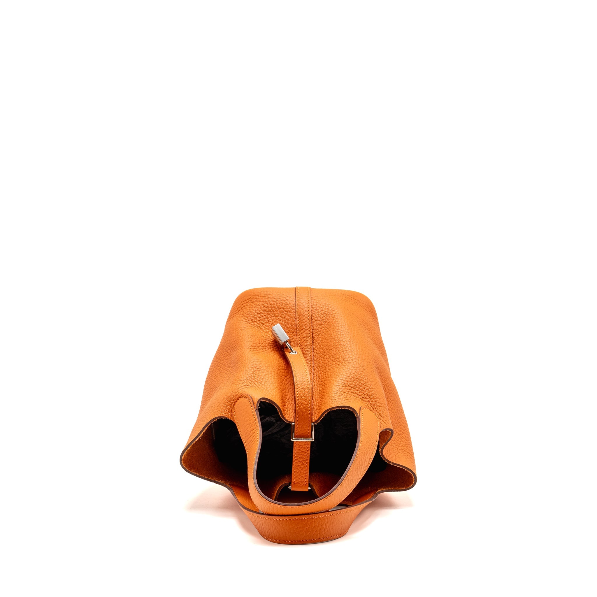 HERMES PICOTIN 18 LOCK BAG CLEMENCE ORANGE SHW