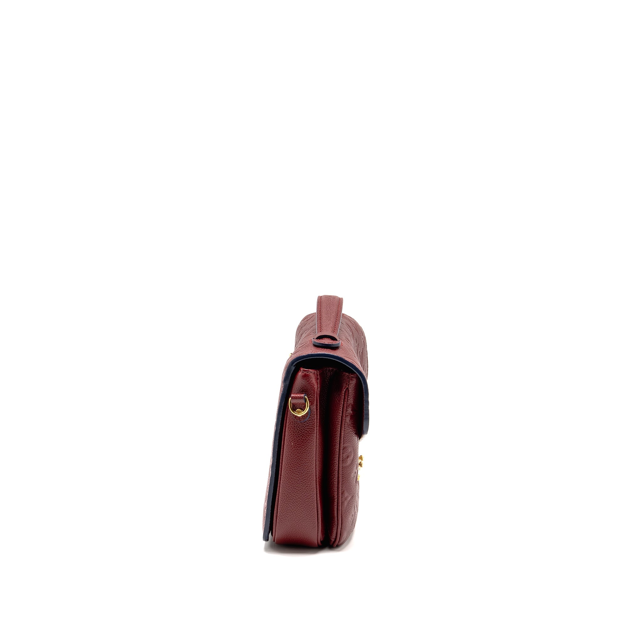 LOUIS VUITTON POCHETTE MÉTIS MONOGRAM EMPREINTE DARK RED GHW