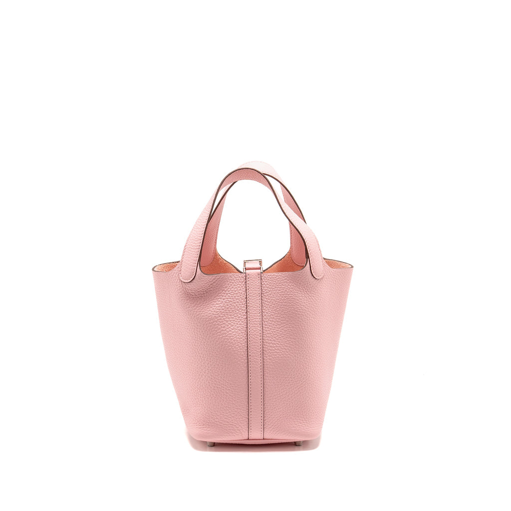 HERMES PICOTIN 18 LOCK BAG CLEMENCE 3Q ROSE SAKURA SHW