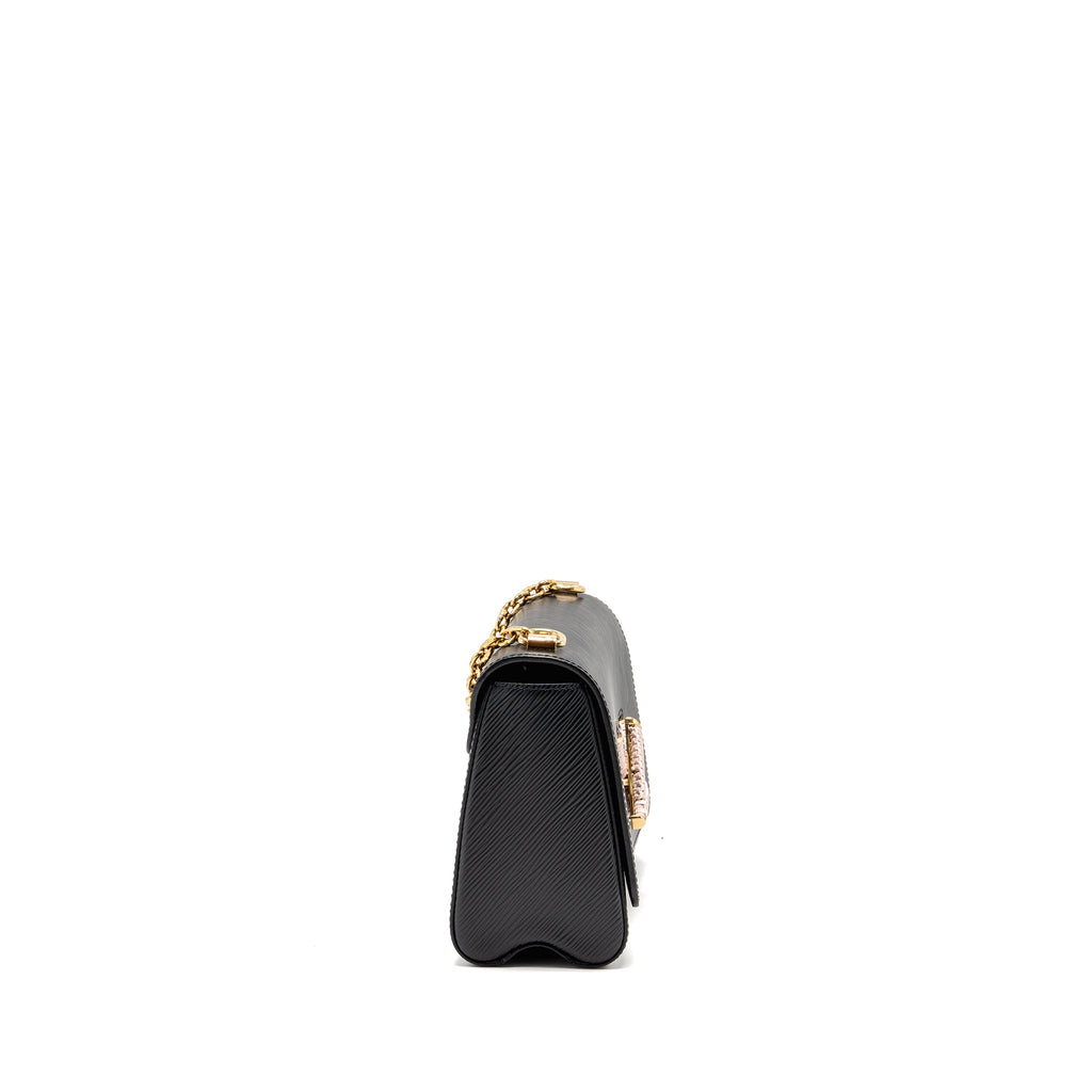 LOUIS VUITTON TWIST MM EPI BLACK/PINK GHW