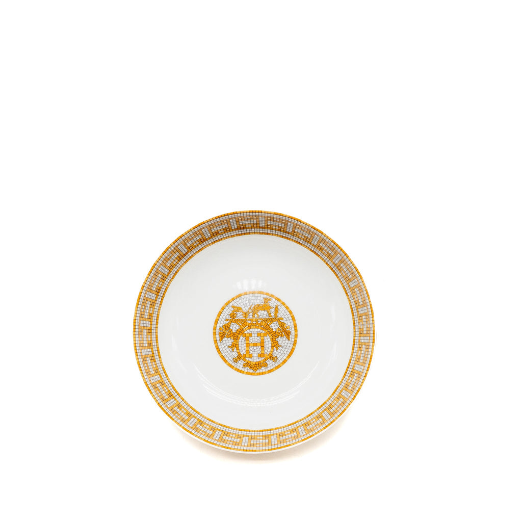 HERMES ASSIETTE CALOTTE MOSAIQUE AU 24 GOLD HOLLOW DISH MULTICOLOUR (SELL IN A SET)