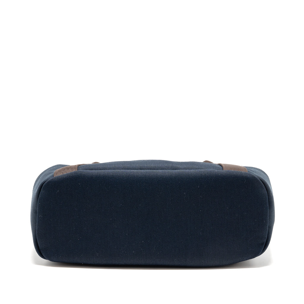 HERMES THE GROOMING BAG CANVAS BLEU NAVY/FEU SHW