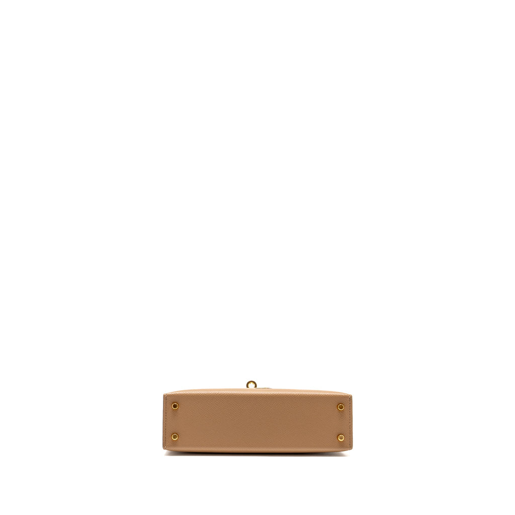HERMES MINI KELLY II EPSOM CHAI GHW