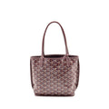 GOYARD MINI ANJOU TOTE BAG GOYARDINE CANVAS BORDEAUX SHW