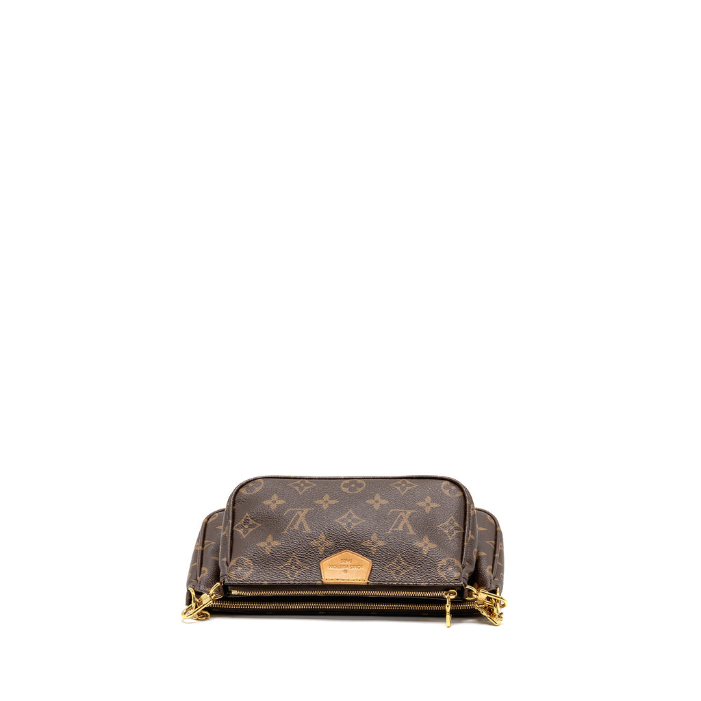 LOUIS VUITTON MULTI POCHETTE ACCESSOIRES MONOGRAM CANVAS KHAKI GHW