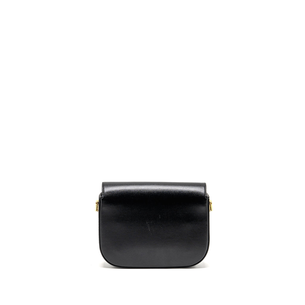 GUCCI HORSEBIT 1955 SMALL SHOULDER BAG CALFSKIN BLACK GHW