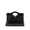 CHANEL MEDIUM 31 BAG SHINY LAMBSKIN BLACK LGHW (MICROCHIP)