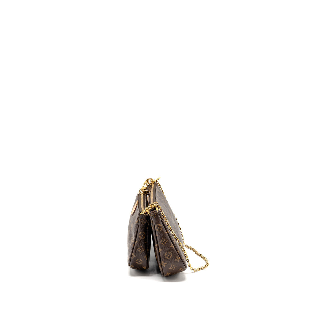 LOUIS VUITTON MULTI POCHETTE ACCESSOIRES MONOGRAM CANVAS KHAKI GHW
