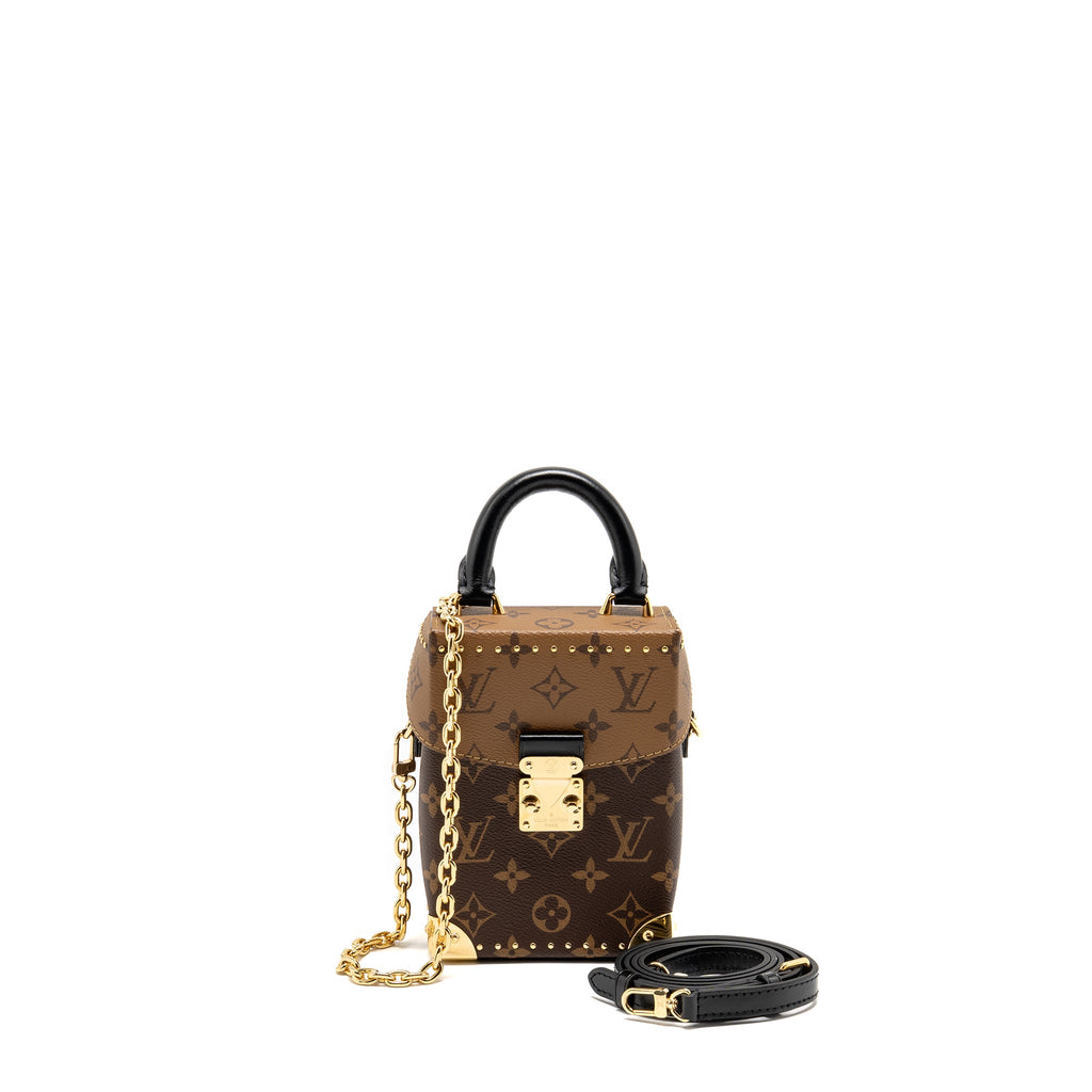 LOUIS VUITTON TOP HANDLE CAMERA BOX MONOGRAM REVERSE CANVAS GHW