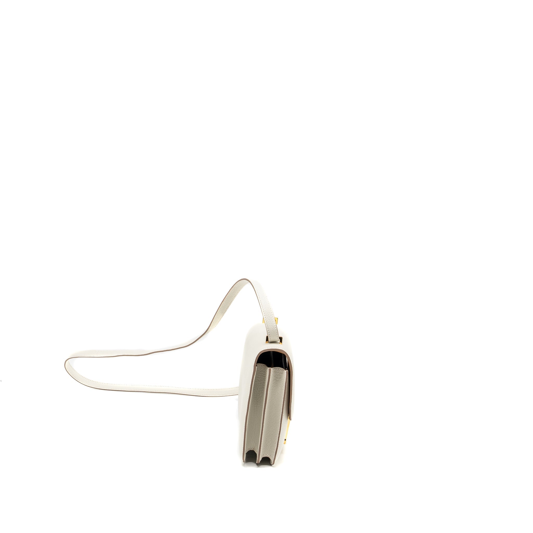HERMES MINI CONSTANCE CHÈVRE MYSORE MUSHROOM/BISCUIT GHW