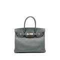 HERMES BIRKIN 30 EPSOM VERT AMANDE SHW