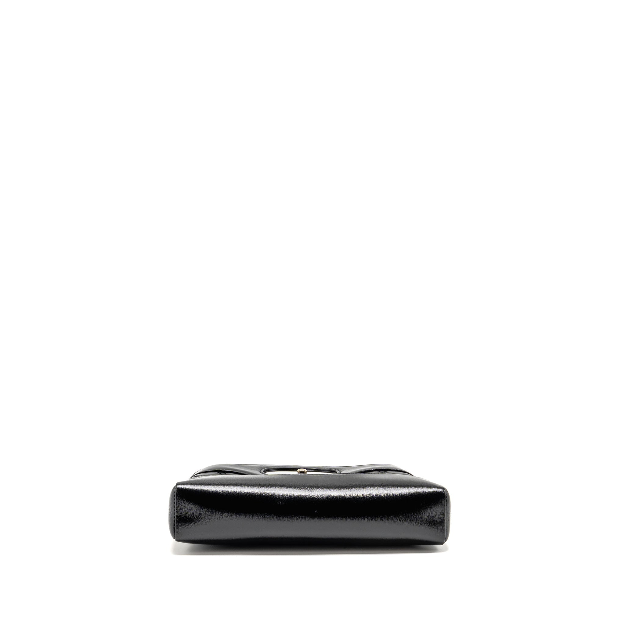 CHANEL MINI 31 BAG SHINY LAMBSKIN BLACK LGHW (MICROCHIP)
