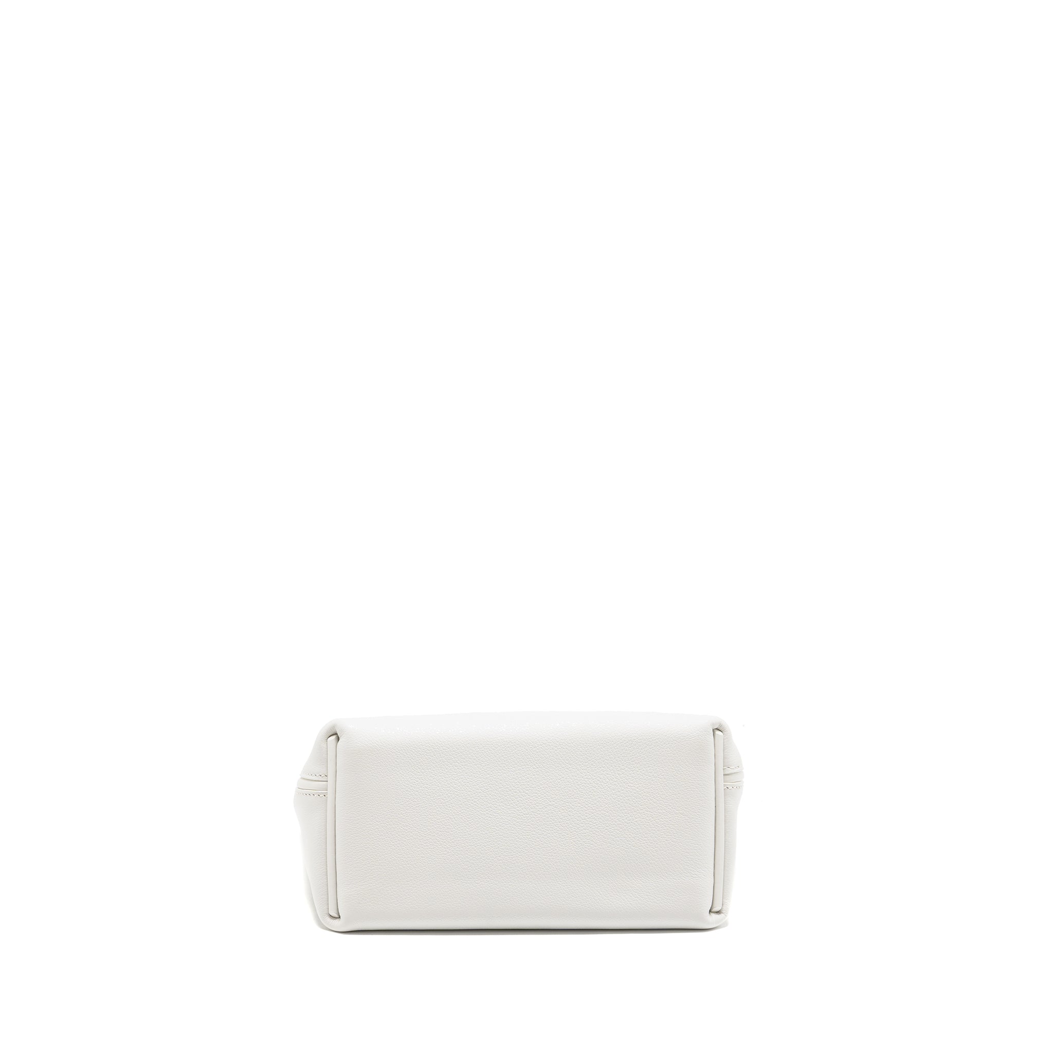 HERMES MINI 2424 24/24-21 BAG EVERCOLOR/SWIFT NEW WHITE GHW