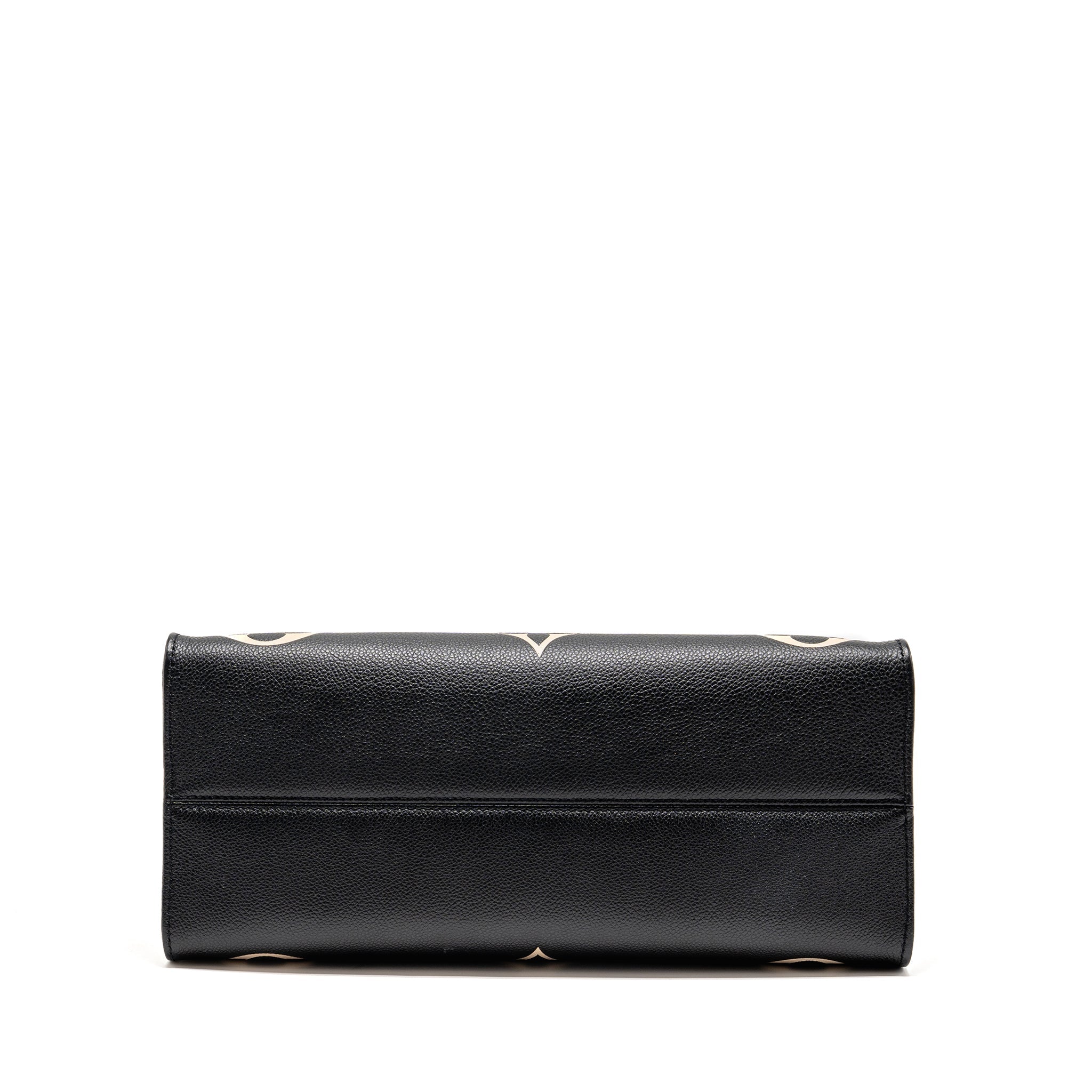 LOUIS VUITTON ONTHEGO MM MONOGRAM EMPREINTE LEATHER BLACK/BEIGE GHW