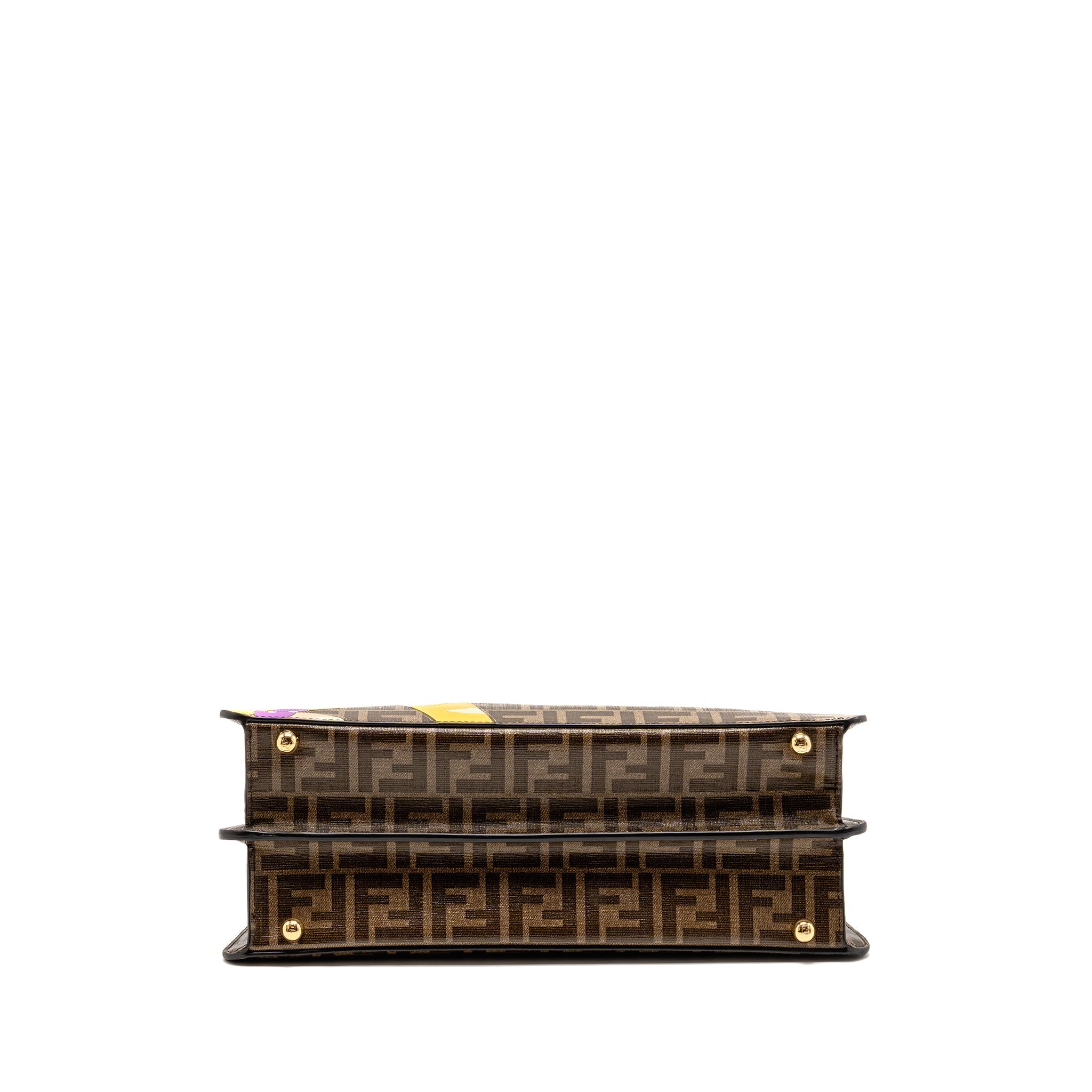 FENDI PEEKABOO ISEEU ANTONIO LOPEZ ZUCCA COATED CANVAS MULTICOLOUR GHW