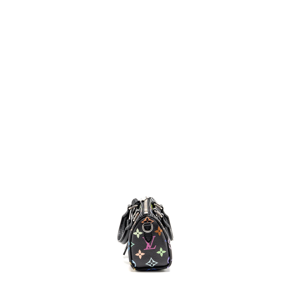 LOUIS VUITTON X TAKASHI MURAKAMI NANO SPEEDY MULTICOLOURED MONOGRAM CANVAS BLACK SHW