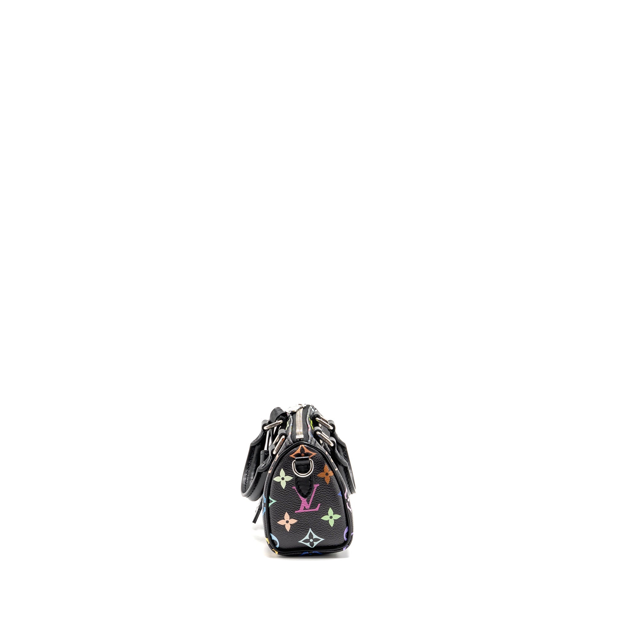 LOUIS VUITTON X TAKASHI MURAKAMI NANO SPEEDY MULTICOLOURED MONOGRAM CANVAS BLACK SHW
