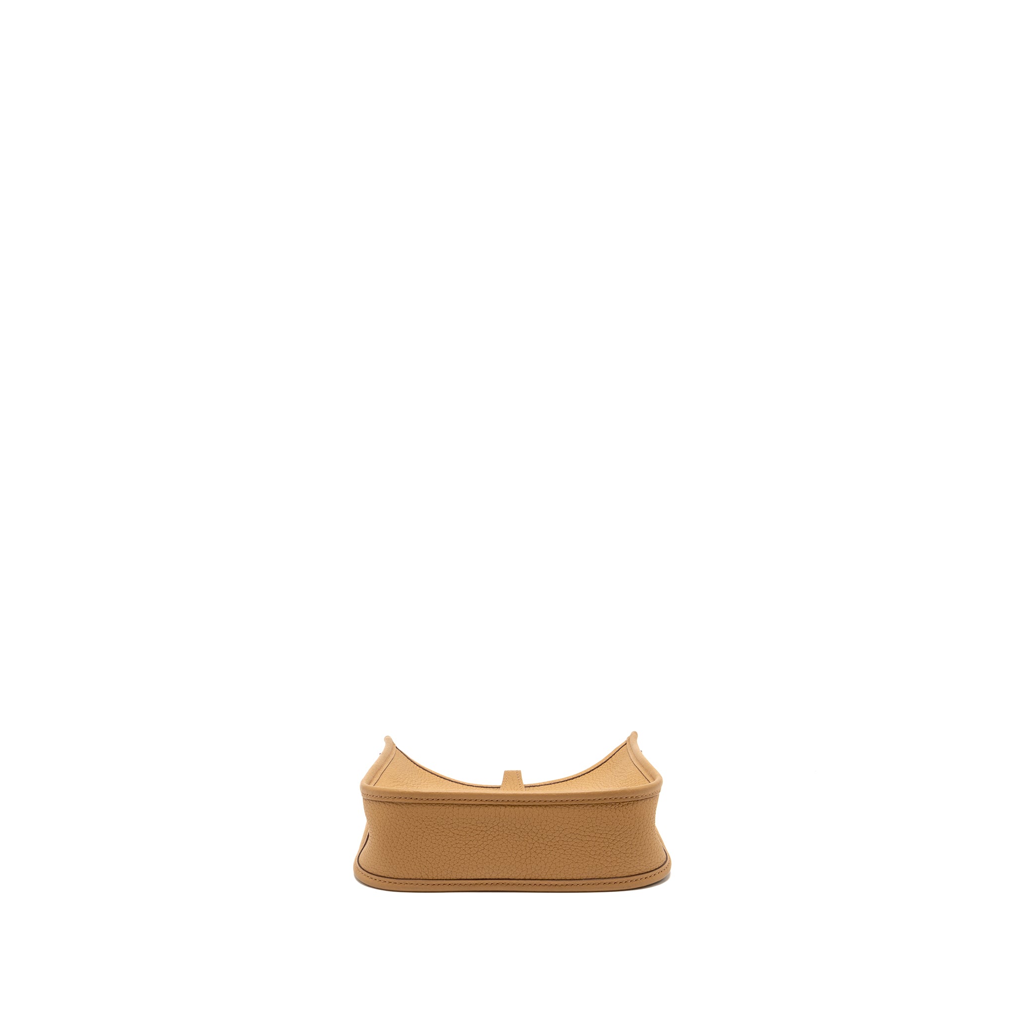 HERMES MINI EVELYNE CLEMENCE BISCUIT / CAMEL GHW
