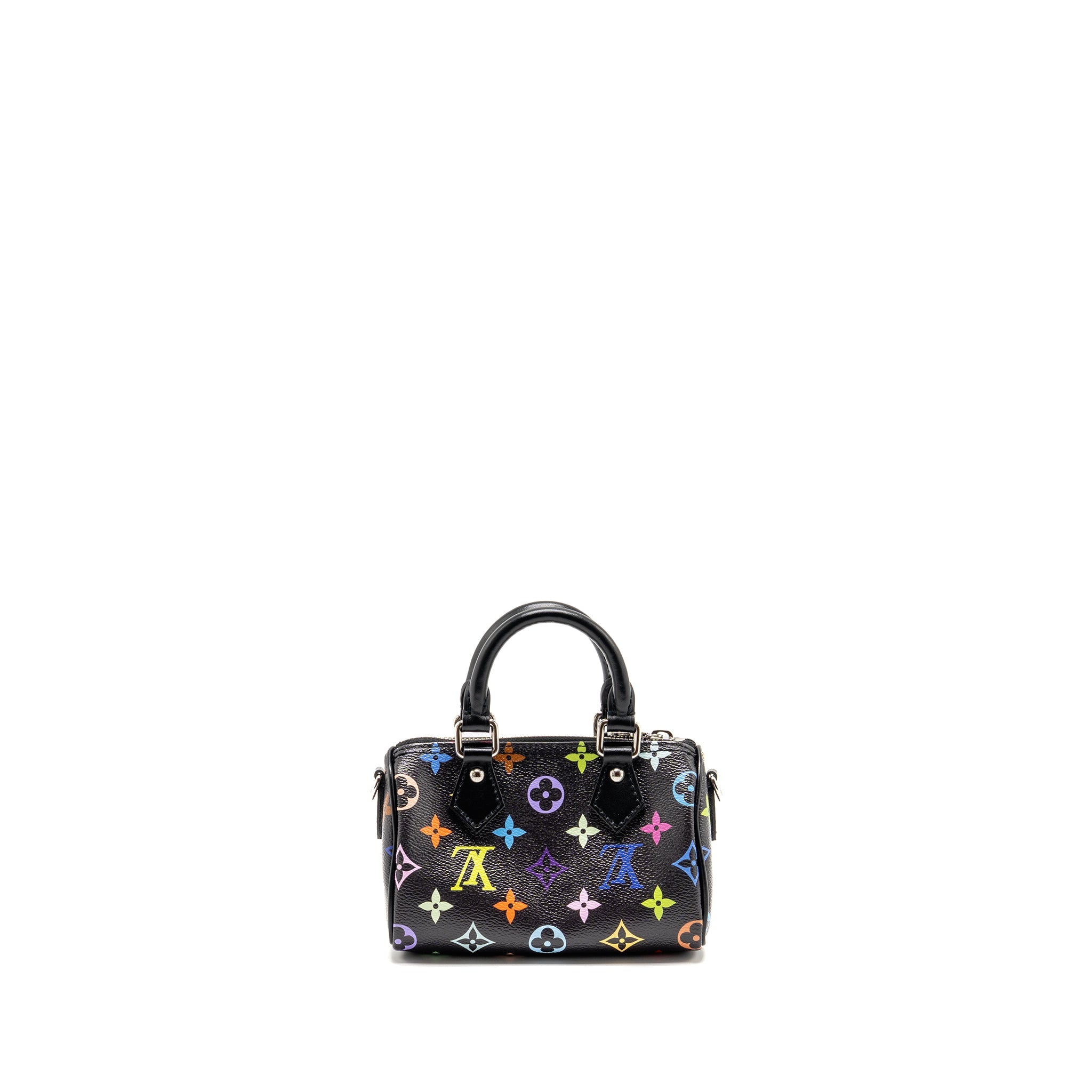 LOUIS VUITTON X TAKASHI MURAKAMI NANO SPEEDY MULTICOLOURED MONOGRAM CANVAS BLACK SHW