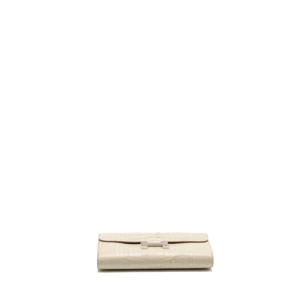HERMES CONSTANCE TO GO MATTE ALLIGATOR MISSISSIPPIENSIS 8L BETON SHW
