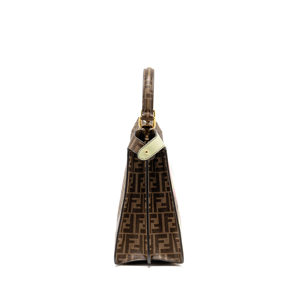 FENDI PEEKABOO ISEEU ANTONIO LOPEZ ZUCCA COATED CANVAS MULTICOLOUR GHW